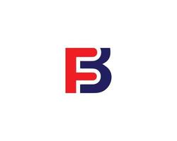 fb bf logo ontwerp vector sjabloon