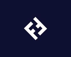 fh hf logo ontwerp vector sjabloon