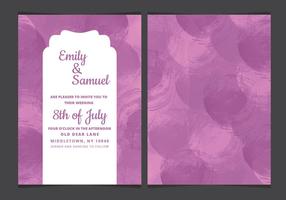 Uitnodiging Vector Aquarel Details Wedding