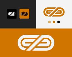 brief c p logo ontwerp. creatief minimaal monochroom monogram symbool. universeel elegant vector embleem. premie bedrijf logo. grafisch alfabet symbool voor zakelijke identiteit