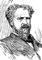 roscoe conkling wijnoogst illustratie vector