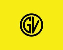 gv vg logo ontwerp vector sjabloon