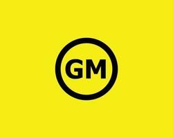 gm mg logo ontwerp vector sjabloon