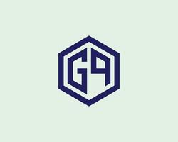gq qg logo ontwerp vector sjabloon