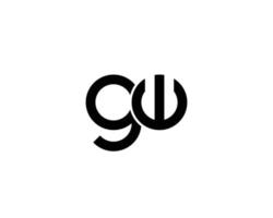 gw wg logo ontwerp vector sjabloon