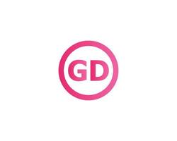 gd dg logo ontwerp vector sjabloon