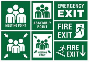Meeting Point Sign vector