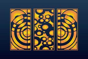 abstract meetkundig Islamitisch achtergrond decoratief Arabisch ornament cnc besnoeiing laser patroon vector