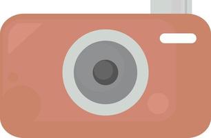 bruin camera, illustratie, vector Aan wit achtergrond.