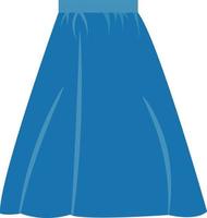 blauw rok, illustratie, vector Aan wit achtergrond.