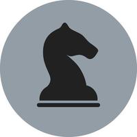 schaak figuur zwart ridder, illustratie, vector Aan wit achtergrond.