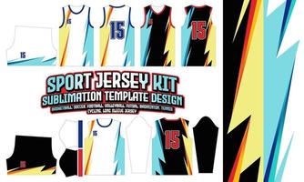 Jersey kleding sport slijtage sublimatie patroon ontwerp 218 voor voetbal Amerikaans voetbal e-sport basketbal volleybal badminton zaalvoetbal t-shirt vector