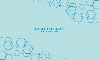 blauwe gezondheidszorg en medische wetenschapsachtergrond vector