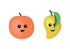 set van fruit vector