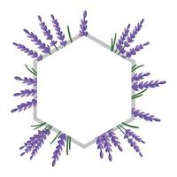 vector illustratie van bloemen kader