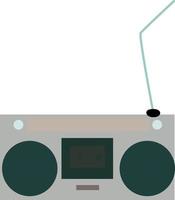 stereo radio, illustratie, vector Aan wit achtergrond.