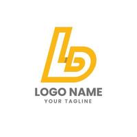 brief b creatief logo ontwerp vector