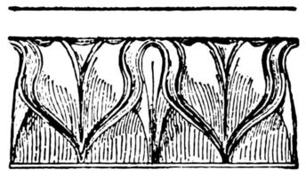 vormen, hout, wijnoogst gravure. vector