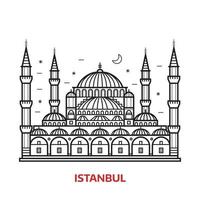 Istanbul mijlpaal vector illustratie