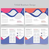 driebladige bedrijfsbrochure vector