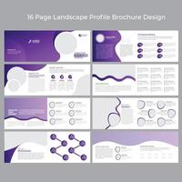 landschap brochure sjabloon vector