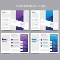 driebladige bedrijfsbrochure vector