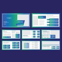 landschap brochure sjabloon vector