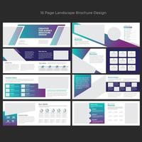 landschap brochure sjabloon vector