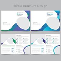 tweevoudige brochure sjabloon vector