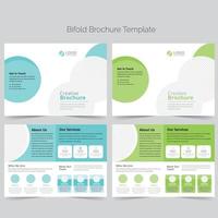 tweevoudige brochure sjabloon vector