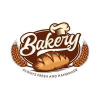 wijnoogst retro bakkerij logo badges en etiketten voorraad vector illustratie