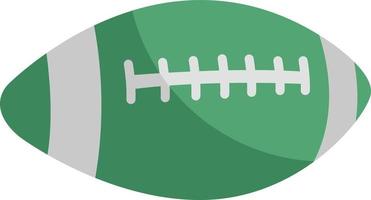 groen rugby bal, illustratie, Aan een wit achtergrond. vector