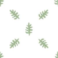 groene bladeren naadloze patroon. vector hand getekend botanische illustratie. mooie scandi-stijl voor stof, textiel, behang. digitaal papier op witte achtergrond