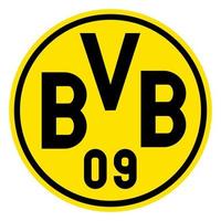 Frankfurt ben hoofd, Duitsland - 10.23.2022 logo van Duitse Amerikaans voetbal club borussia dortmund. vector afbeelding.