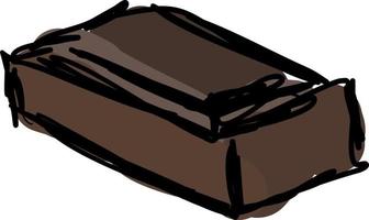 chocola, illustratie, vector Aan wit achtergrond.