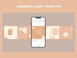 social media carrousel postsjabloon vector