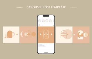 social media carrousel postsjabloon vector