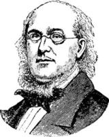 horace greely, wijnoogst illustratie vector