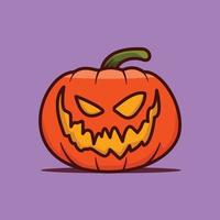 halloween pompoen illustratie vector ontwerp