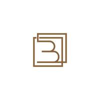 brief b logo illustratie vector