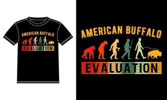 Amerikaans buffel evaluatie t-shirt vector