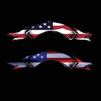 lint Verenigde Staten van Amerika vlag lint, linten en banners vector sjabloon ontwerp elementen icoon reeks