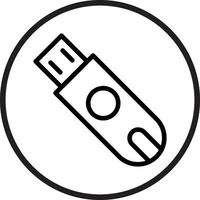 usb-pictogramstijl vector