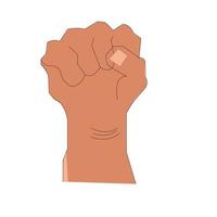 protest hand- vector