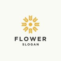 bloem logo pictogram ontwerp sjabloon vectorillustratie vector