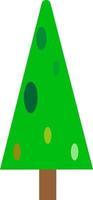 groen net boom, illustratie, vector Aan een wit achtergrond.