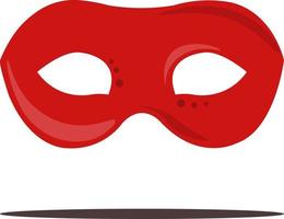 rood masker, illustratie, vector Aan wit achtergrond.