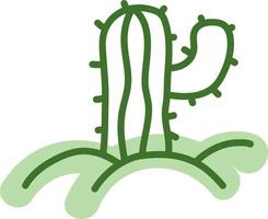 woestijn cactus, illustratie, vector Aan een wit achtergrond.