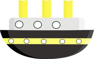 groot boot, illustratie, vector Aan wit achtergrond.