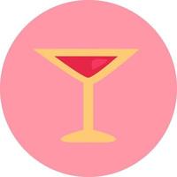 rood cocktail, illustratie, vector Aan een wit achtergrond.